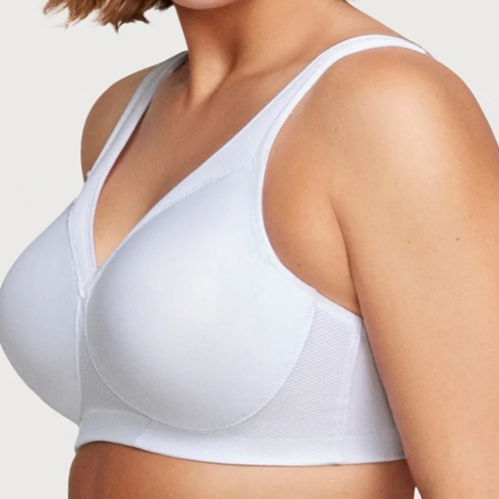 Glamorise Sport Bra White 3859 New
